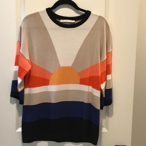 TRINA TURK SUNSET SWEATER. SIZE SMALL